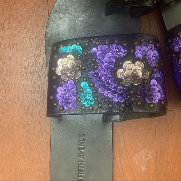 Saks Fifth Avenue Leather Sandals - Picture 6 of 8